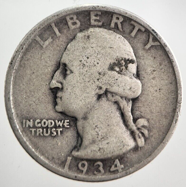 1934 US USA Quarter Dollar Silver Coin | Collectable Grade