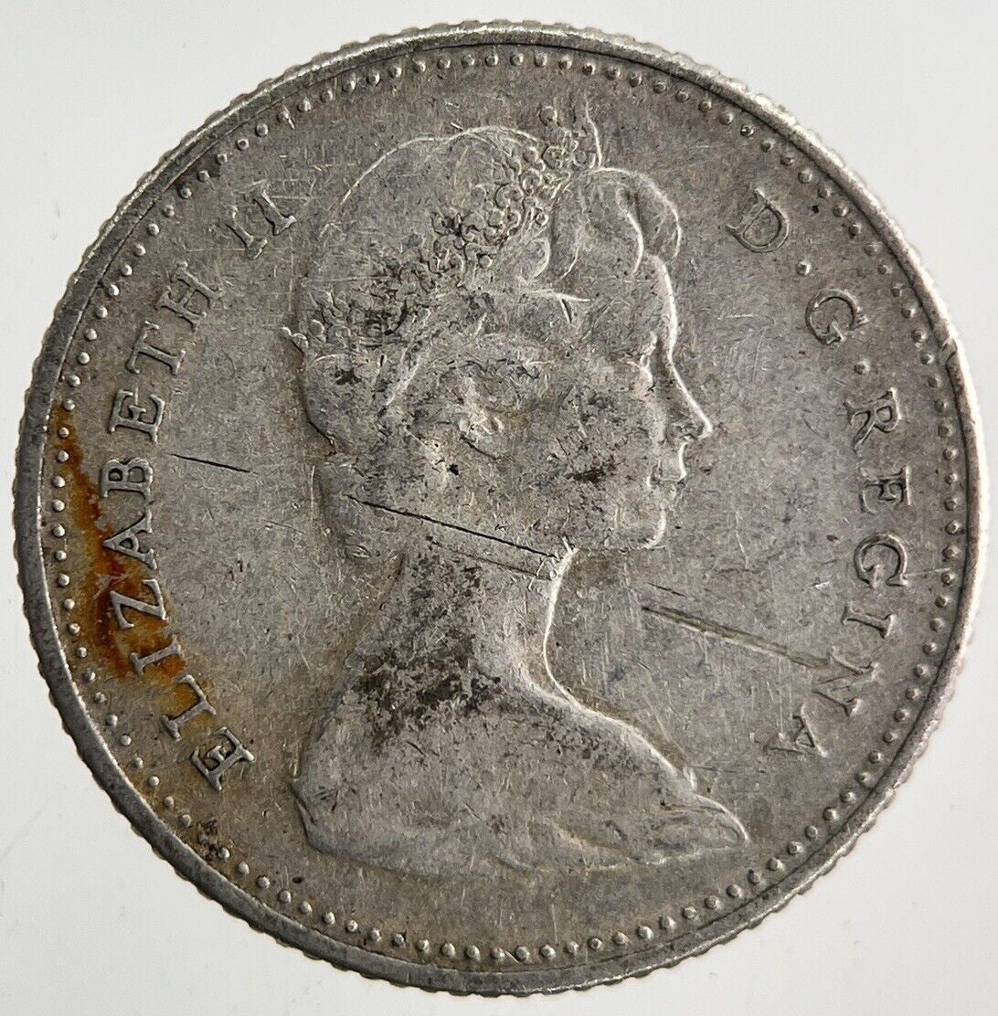 1967 Canada 10 Cents Silver Coin | Fine Collectable Grade