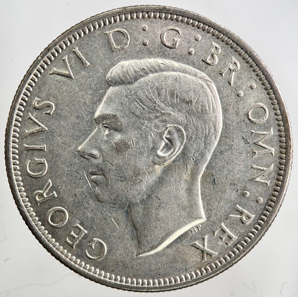1945 George VI Half - Crown Silver Coin | Fine Collectable Grade