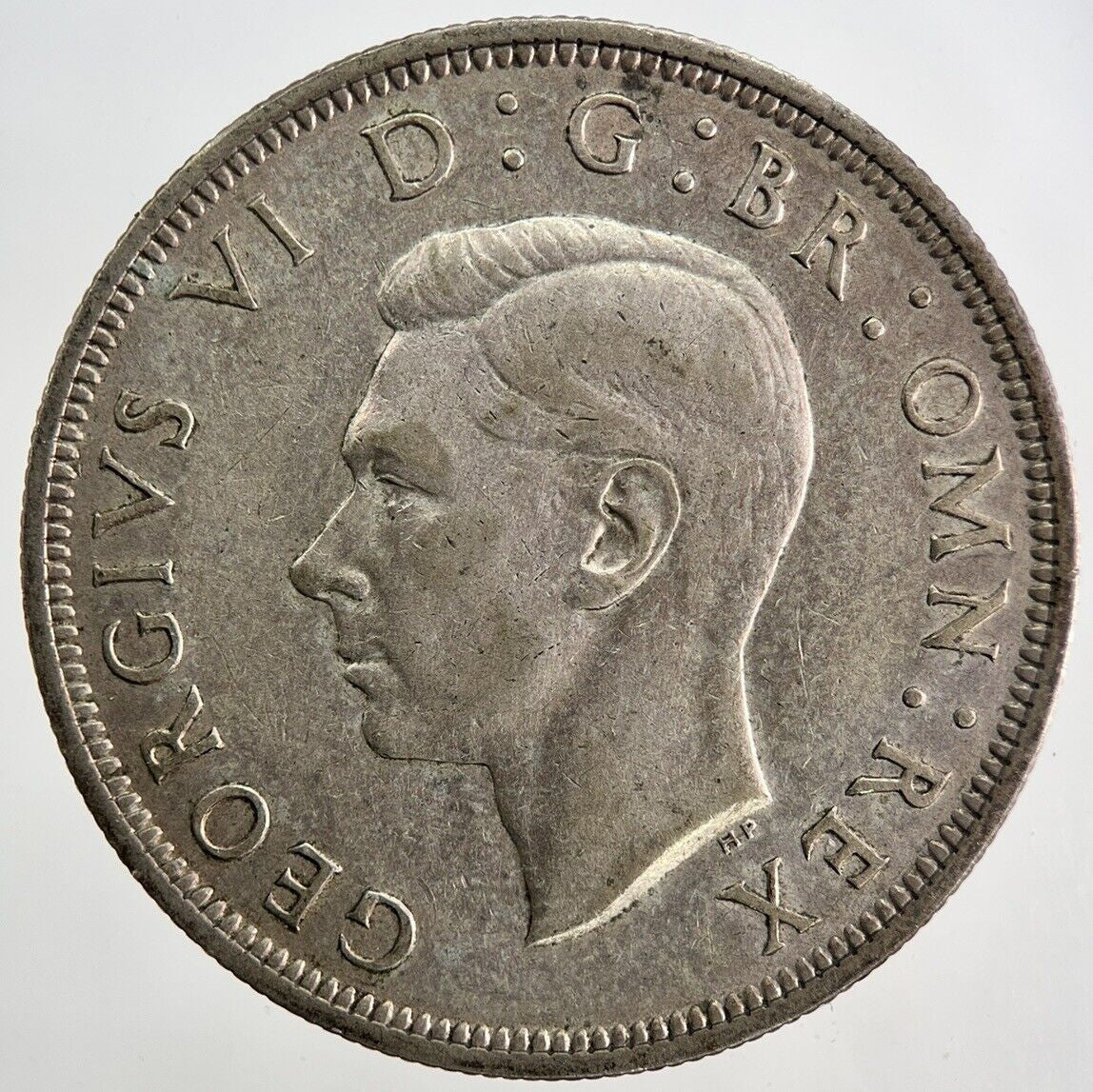 1939 George VI Half - Crown Silver Coin | Very High Grade