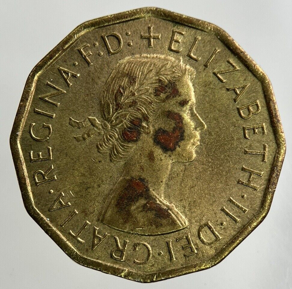 1966 Elizabeth II 2nd Brass Threepence Coin | Fine Collectable Grade