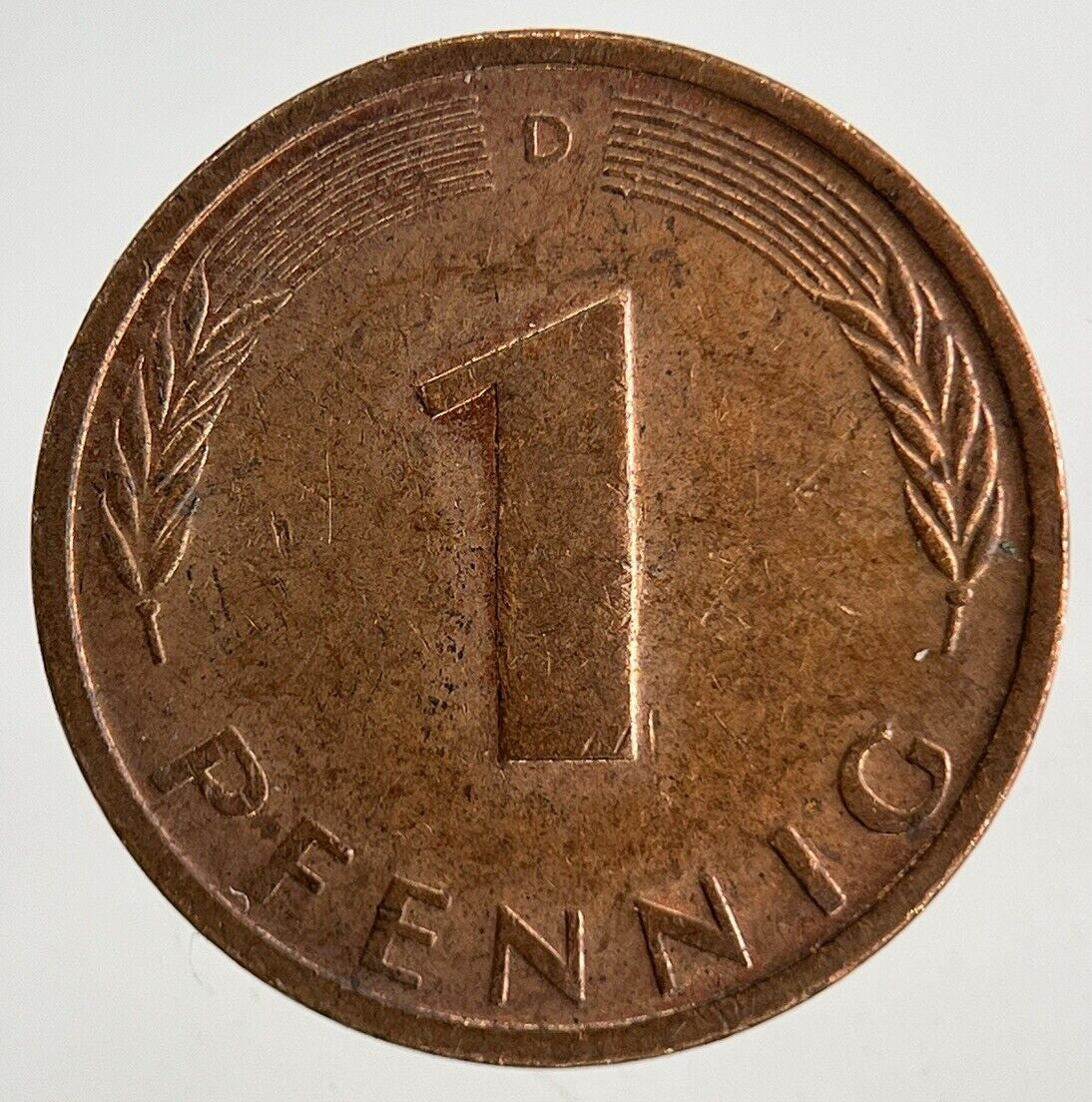 1986 Germany 1 Pfennig Coin | Very High Grade
