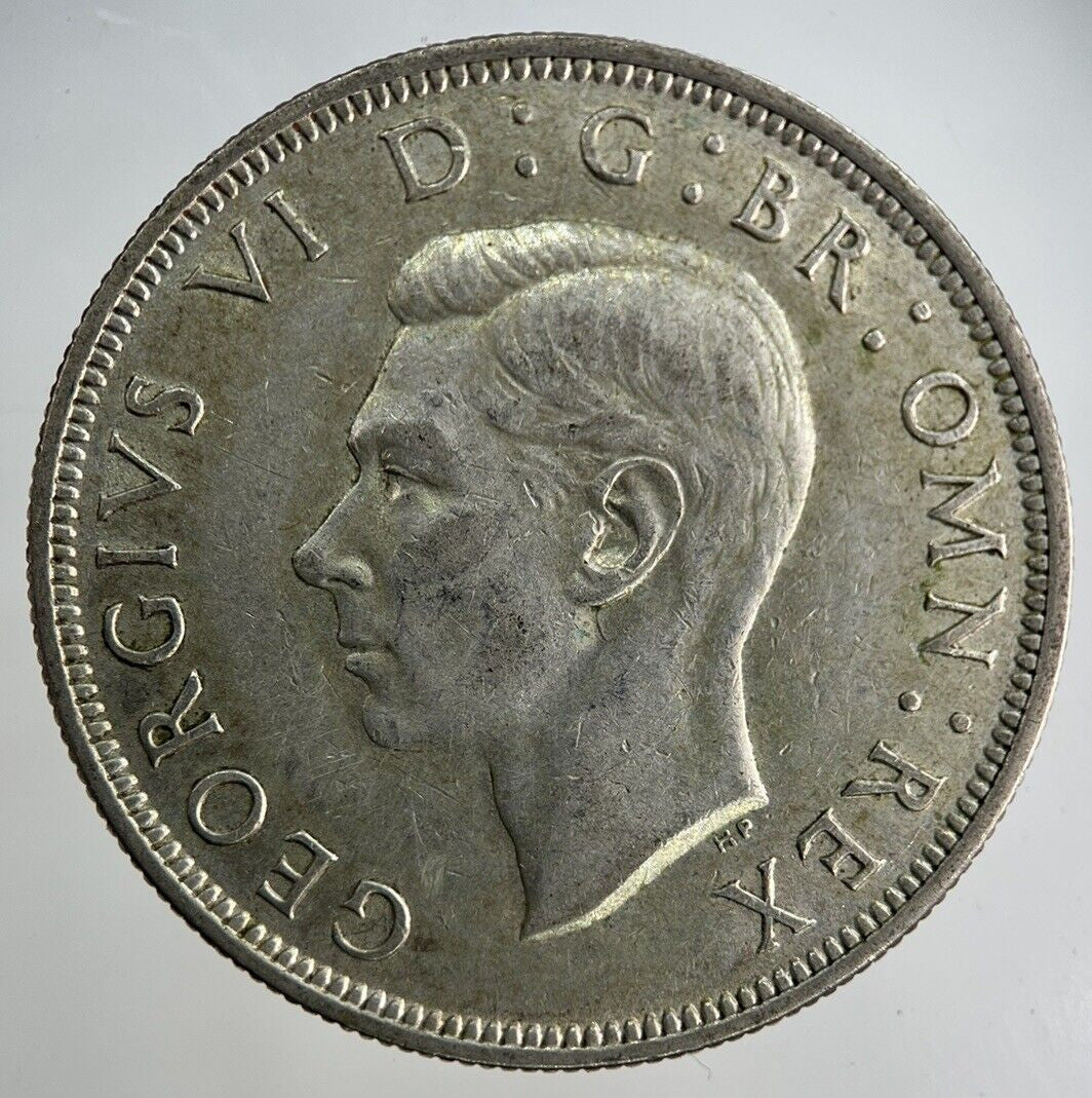 1945 George VI Half - Crown Silver Coin | Fine Collectable Grade