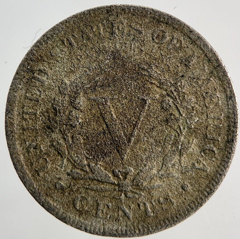 1911 US USA Nickel V 5 Cents Coin | Fair Grade