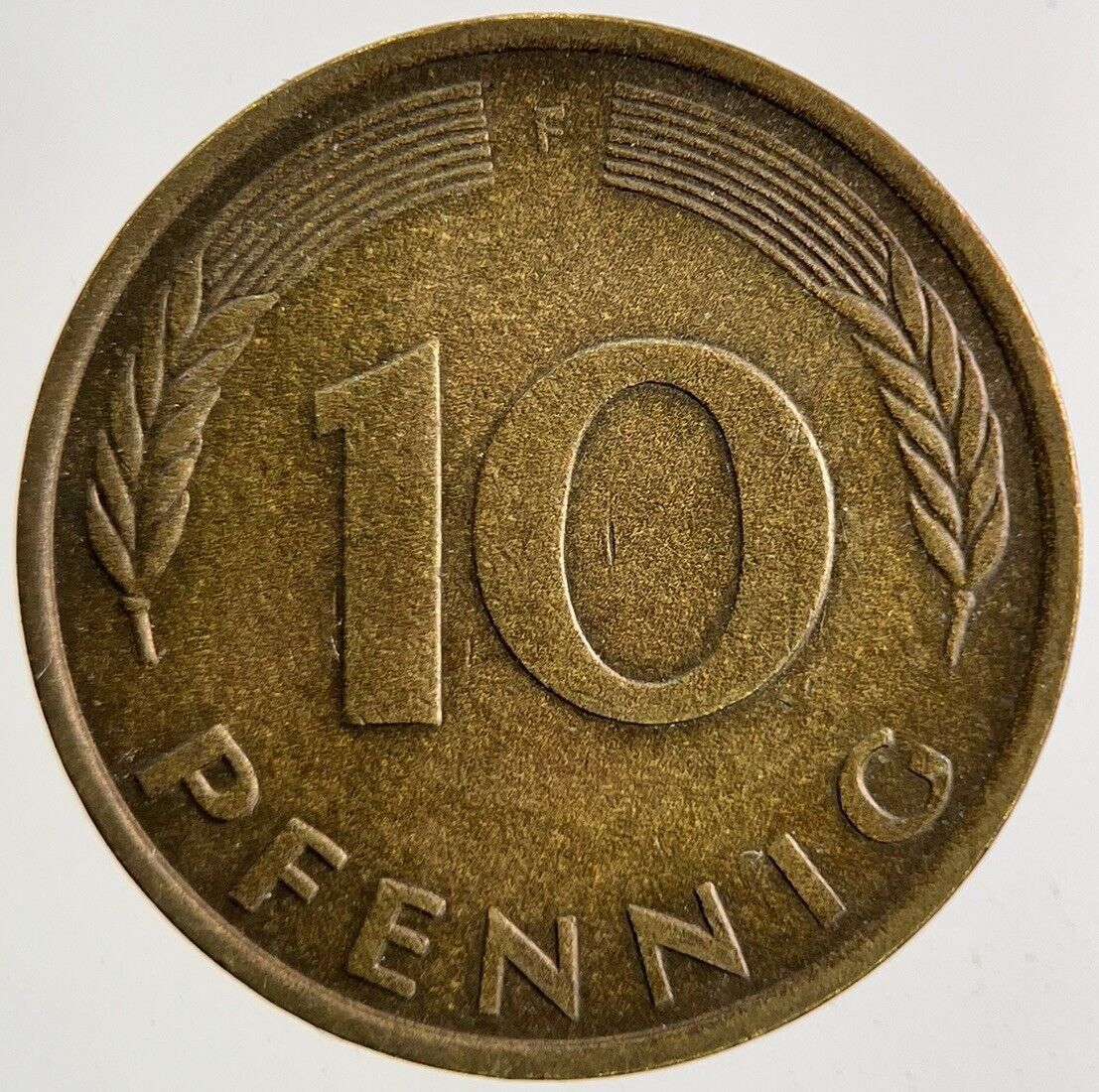 1980 Germany 10 Pfennig Coin | Fine Collectable Grade
