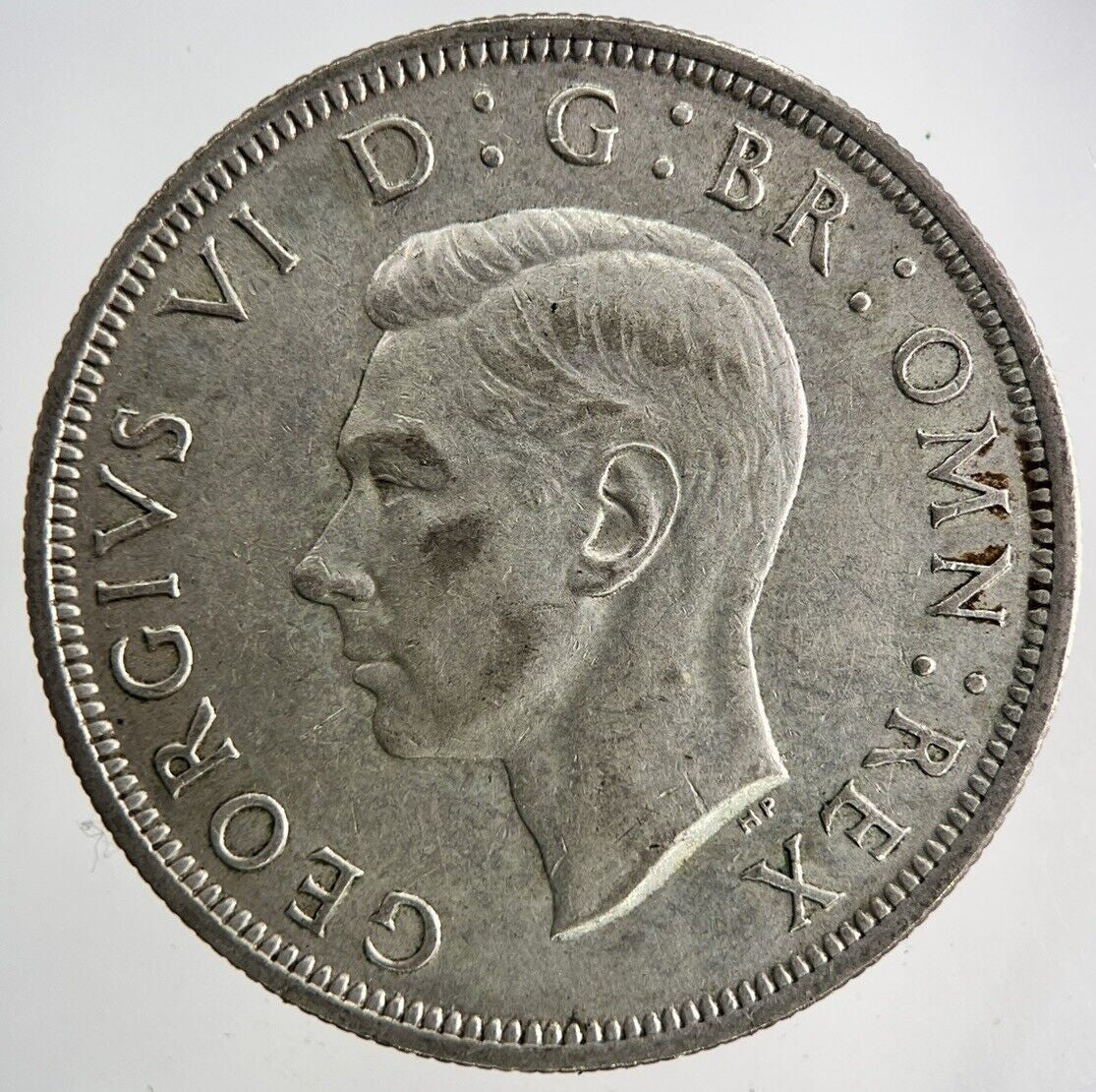 1945 George VI Half - Crown Silver Coin | Very High Grade