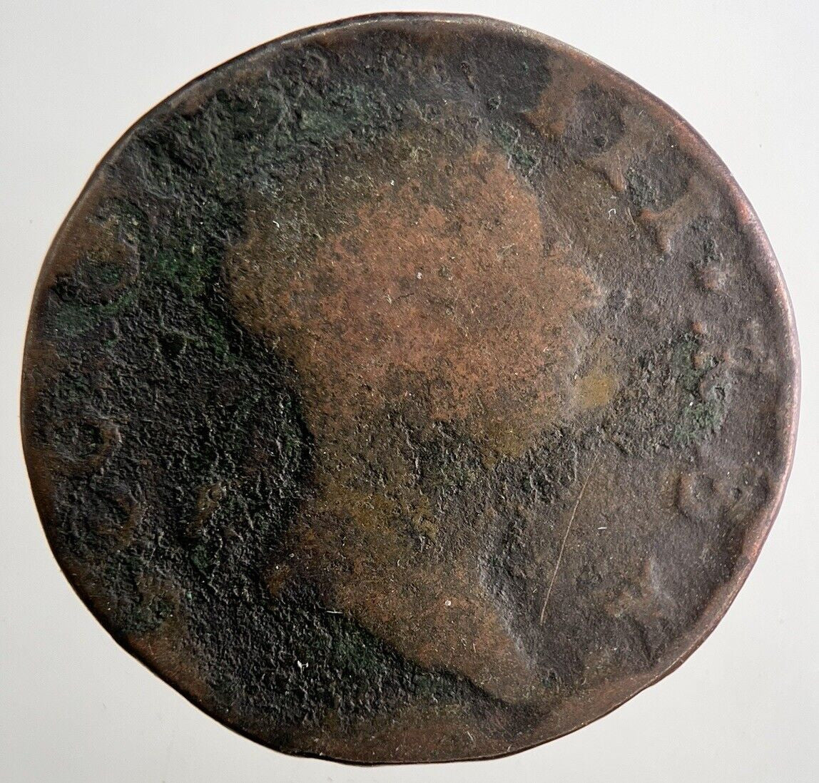 1769 George IV Irish Hibernia Half - Penny Coin | Fine Collectable Grade | a9490