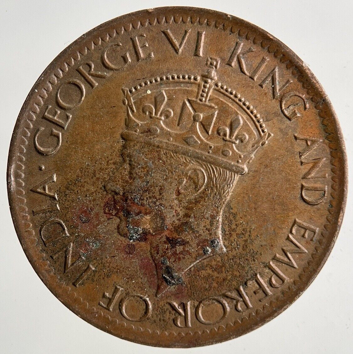 1942 Ceylon 1 One Cent Coin | Fine Collectable Grade