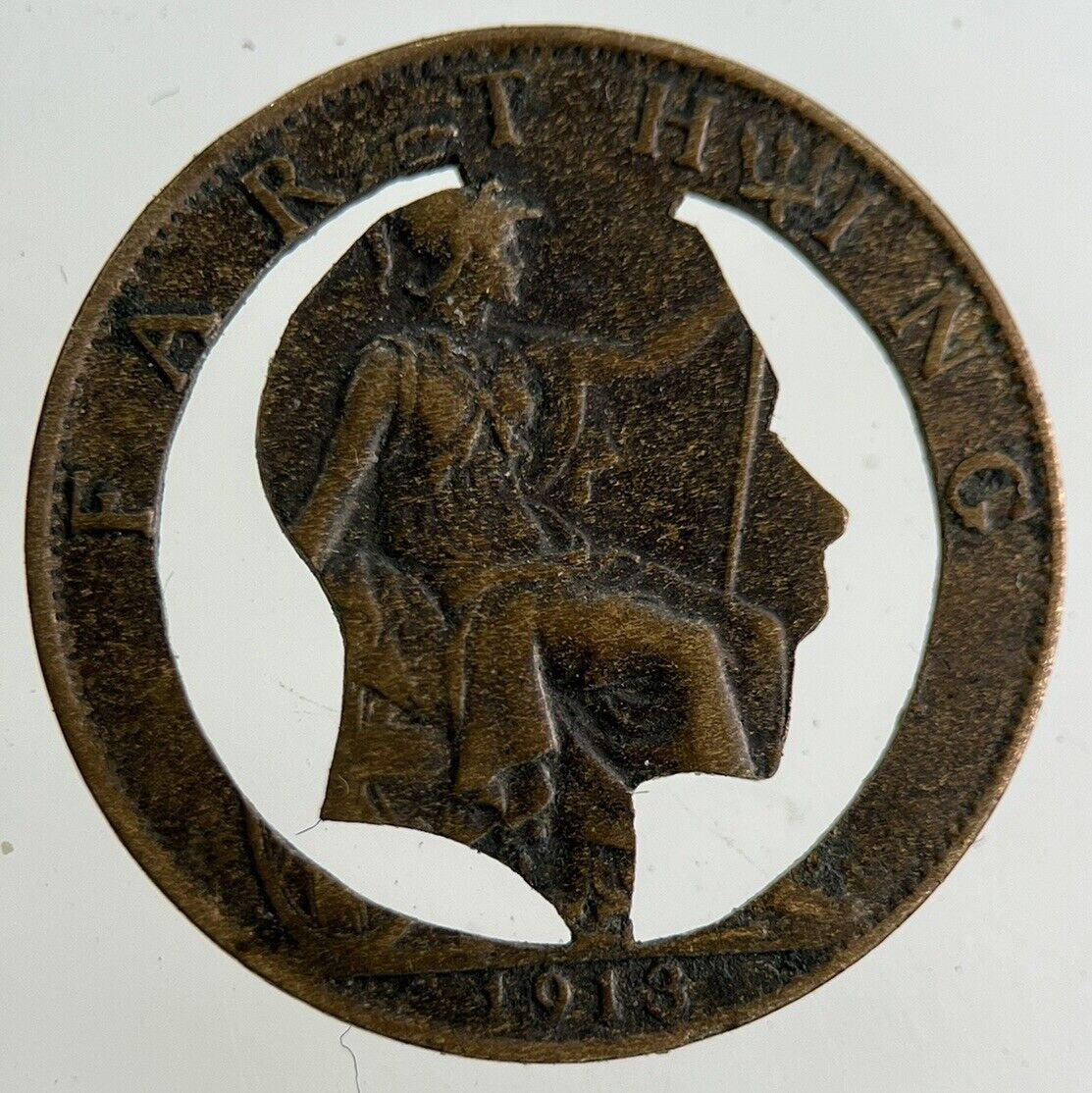 1913 George V Modified Farthing Coin | Collectable Grade