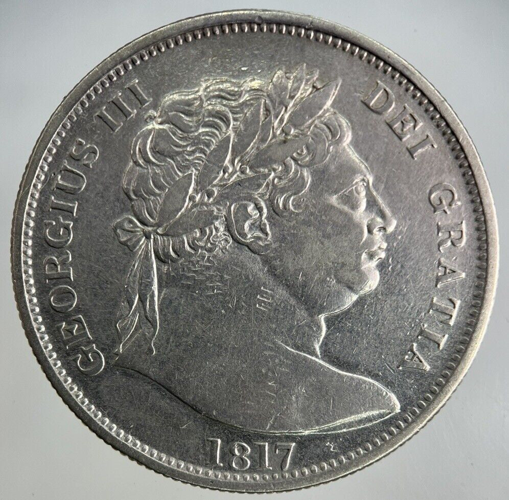 1817 George III 3rd Half - Crown Silver Coin | Very High Grade