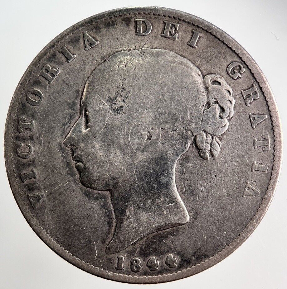 1844 Victoria Half - Crown Silver Coin | Collectable Grade