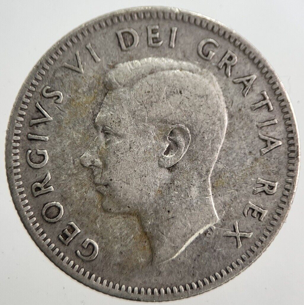 1950 Canada 25 Cents Silver Coin | Collectable Grade | a7637