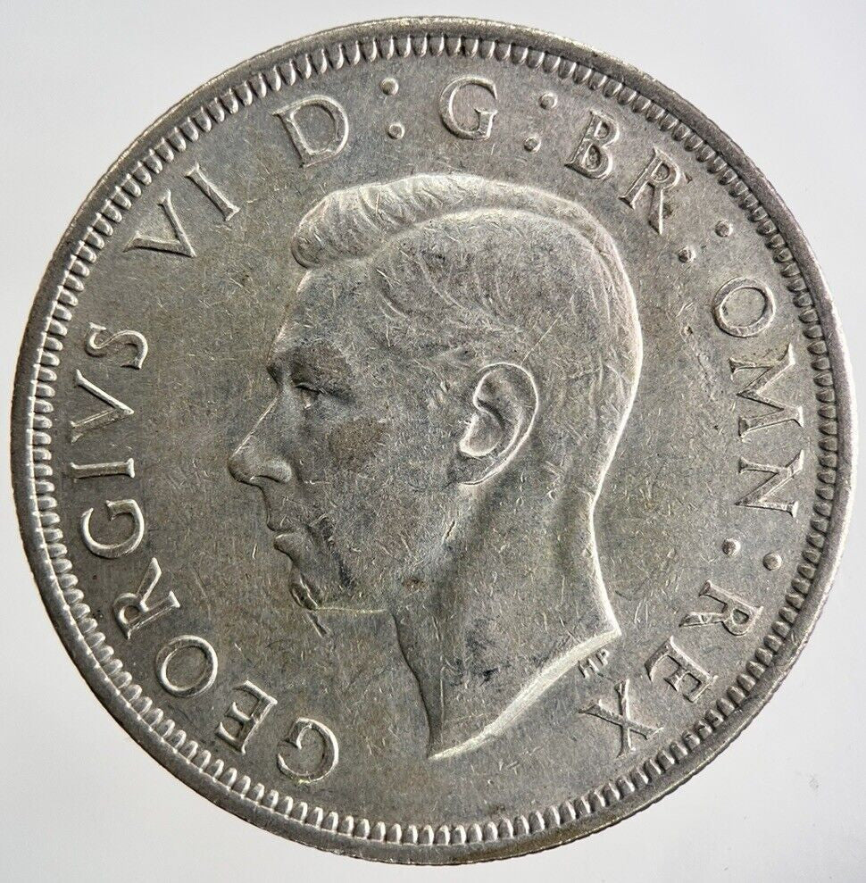 1942 George VI Half - Crown Silver Coin | Very High Grade