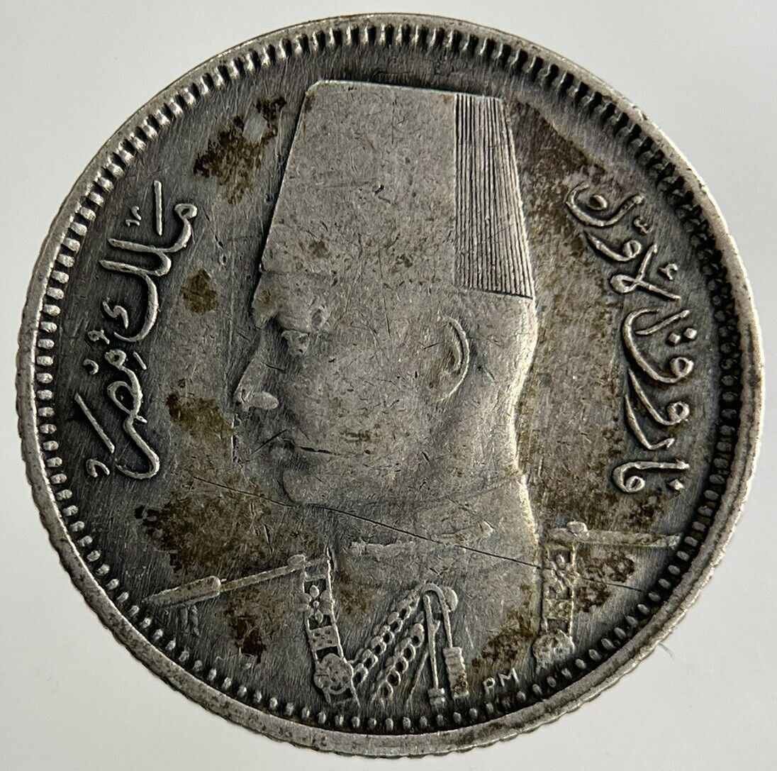 Egypt 2 Piastres Silver Coin | Fine Collectable Grade