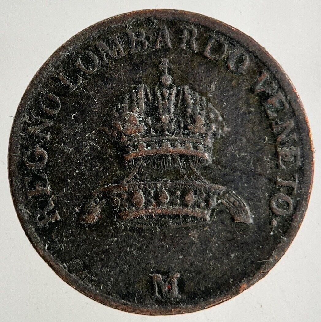 1822 Italy 1 Centesimo Coin | Fine Collectable Grade