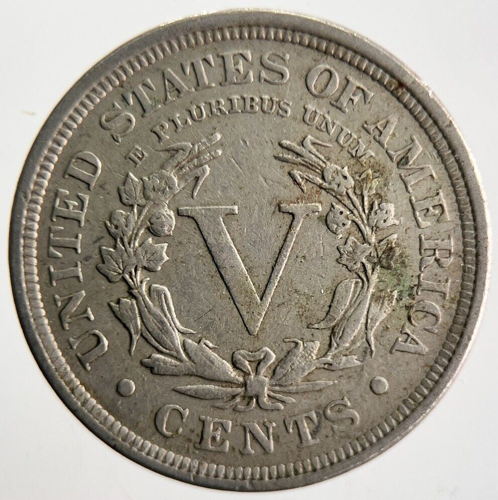 1902 US USA Liberty V Cents Nickel Coin | Very High Grade | a4633