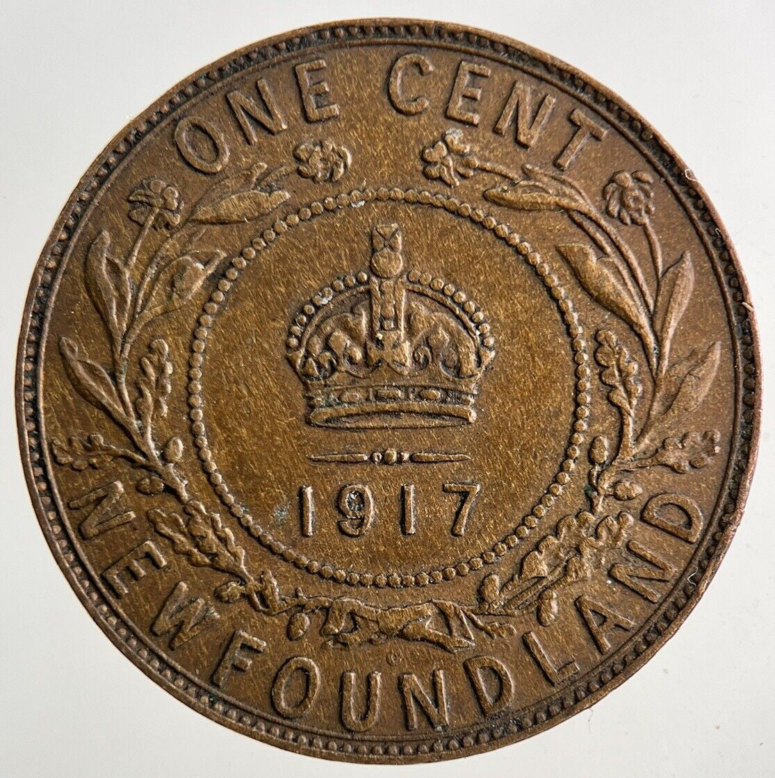 1917 Canada New Found - Land One Cent Coin | Very High Grade