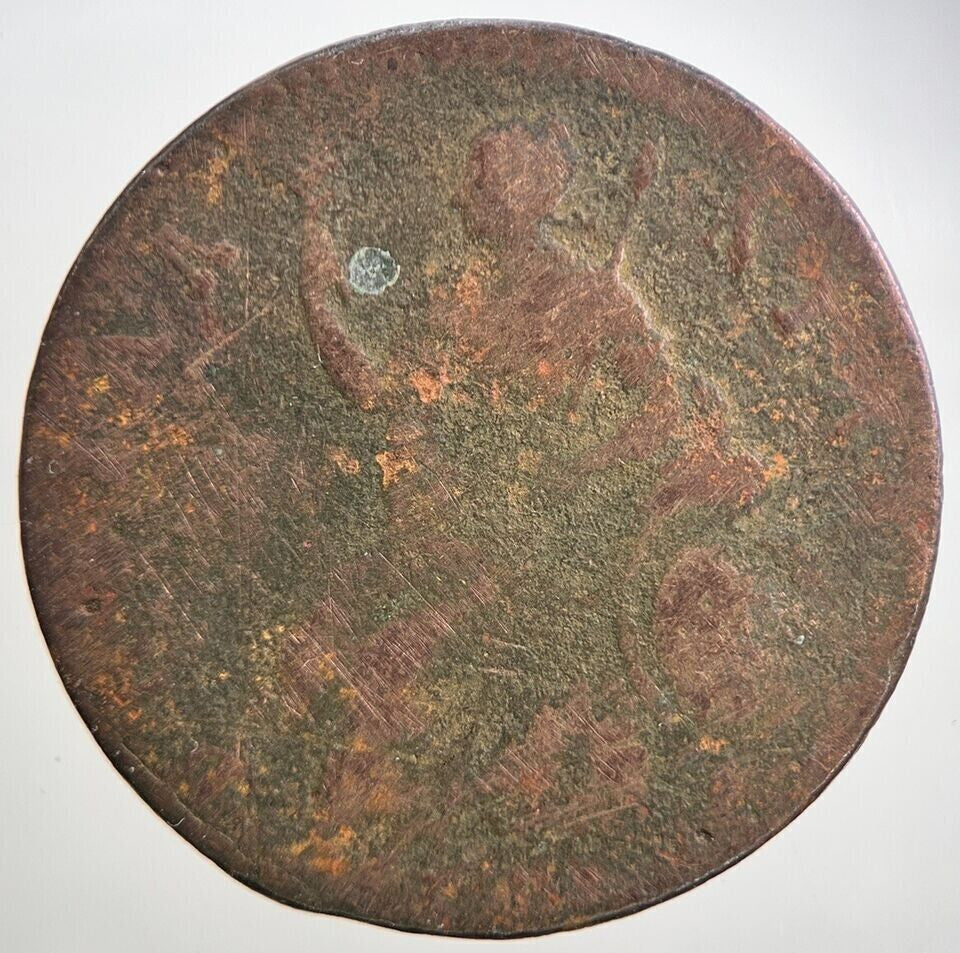 William III & Mary Half - Penny Coin | Fair Grade | a2145