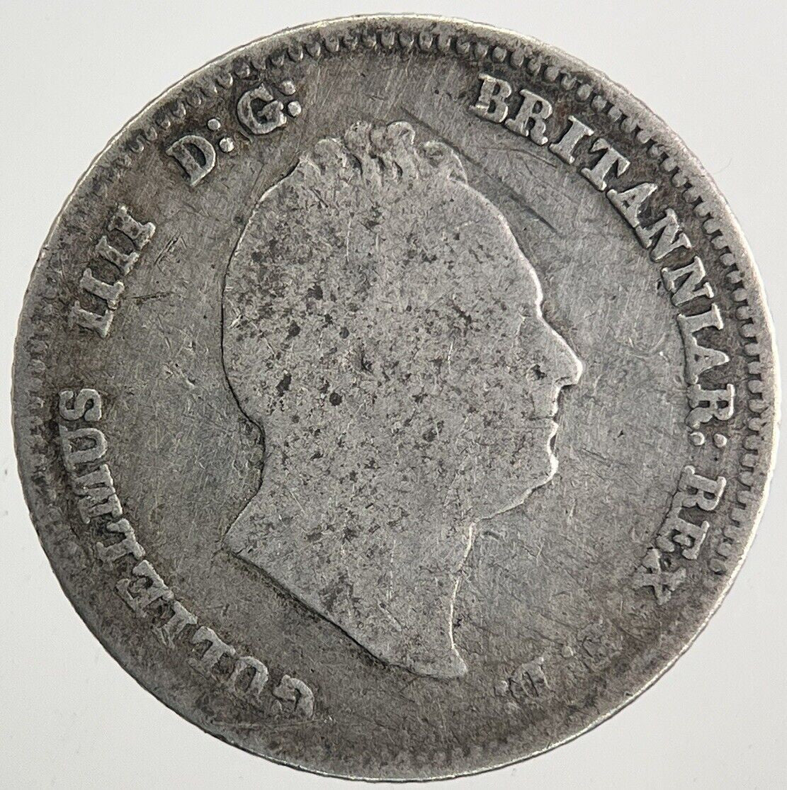 1837 William IV Groat Four - Pence Silver Coin | Fine Collectable Grade | a9972