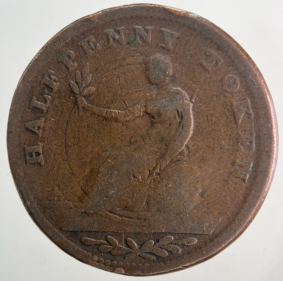 1813 Canada Nobis Half - Penny Token Coin | Collectable Grade | a9985