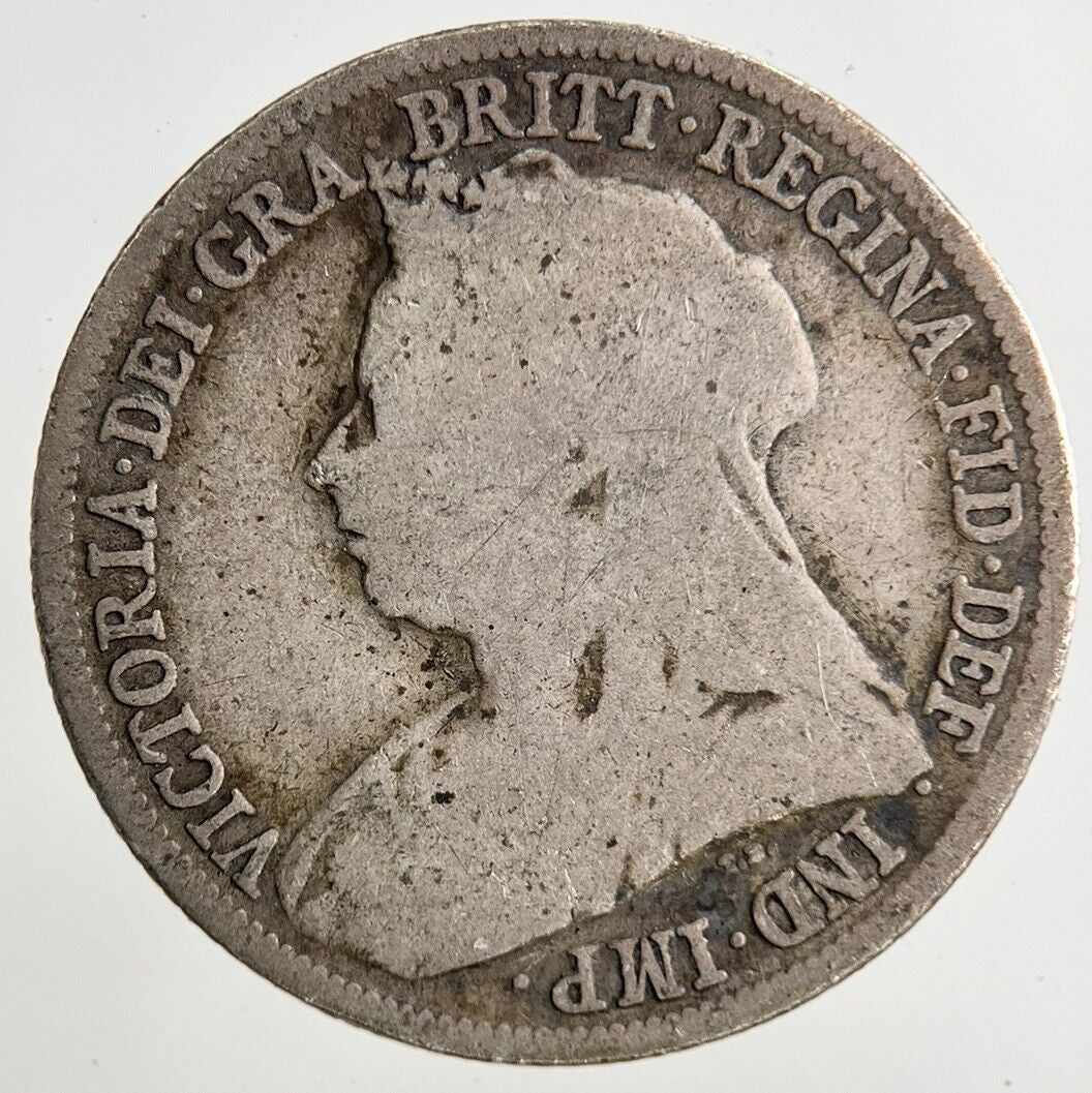 1894 Victoria Shilling Silver Coin | Fair Grade