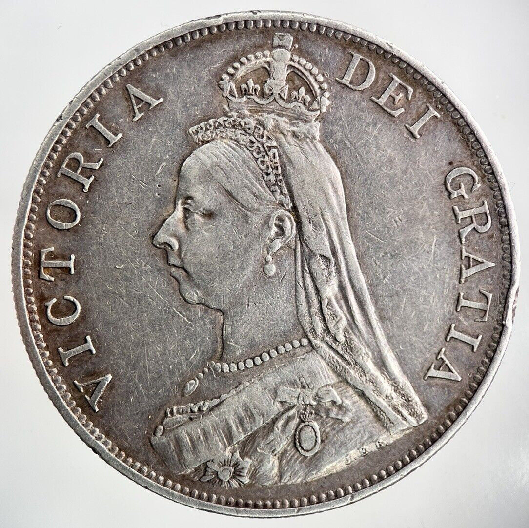 1887 Victoria Double - Florin Silver Coin | Very High Grade