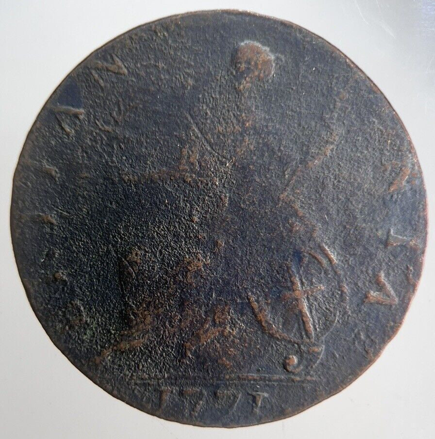 1771 George III 3rd Half - Penny Coin | Collectable Grade | a4528