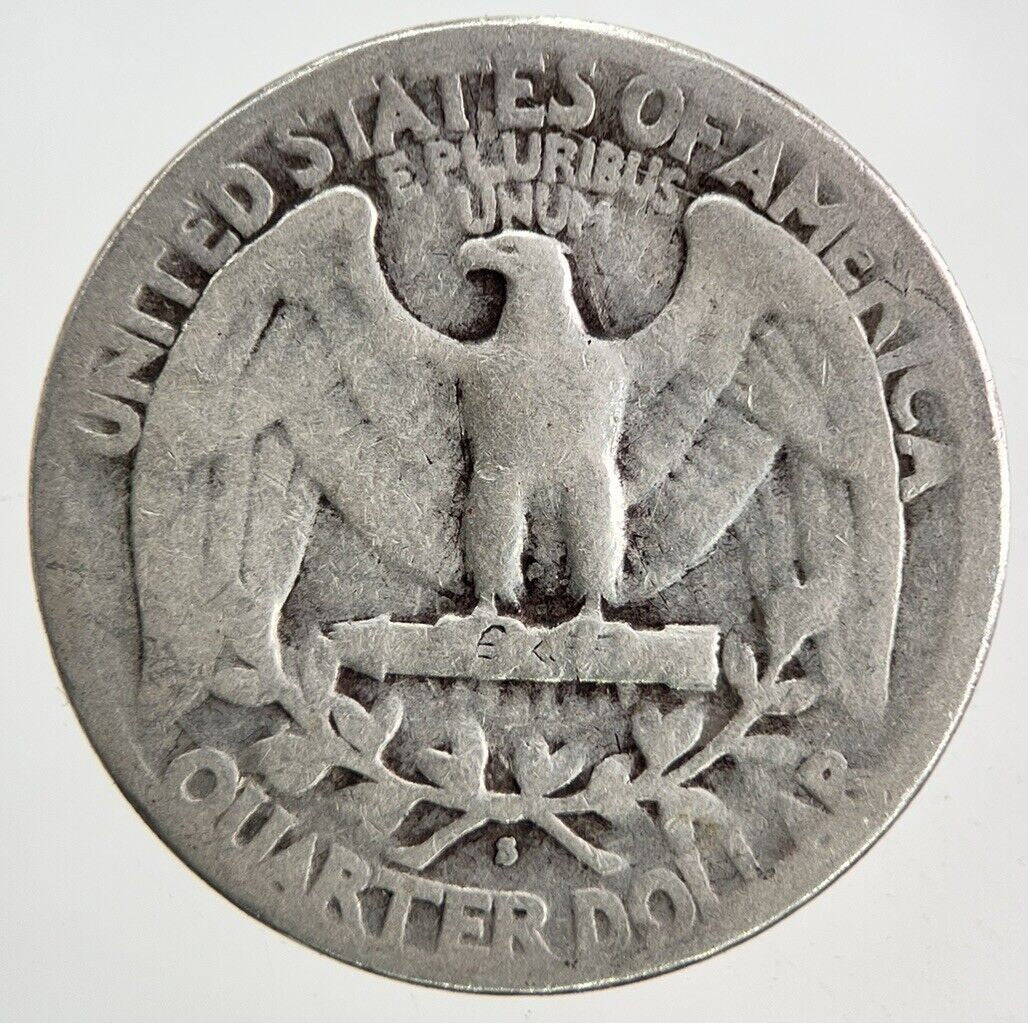 1940 - S US USA Quarter Dollar Silver Coin | Collectable Grade