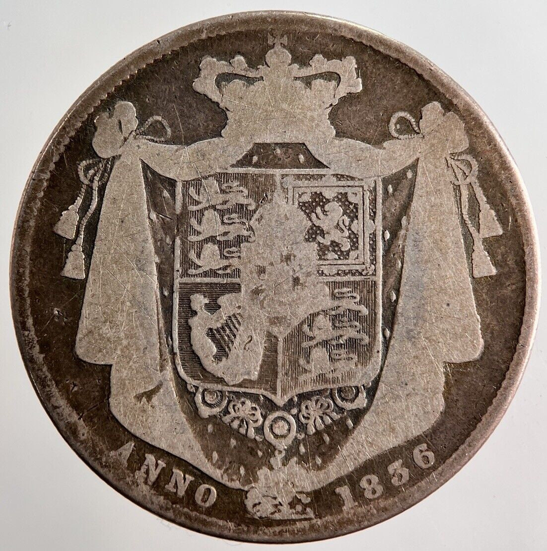 1836 William IV Half - Crown Silver Coin | Collectable Grade