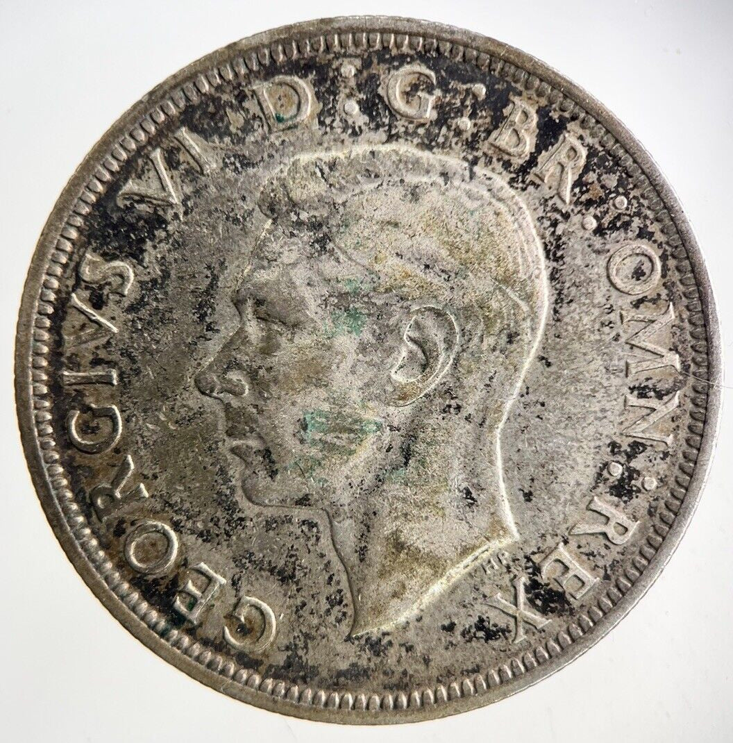 1942 George VI Half - Crown Silver Coin | Fine Collectable Grade