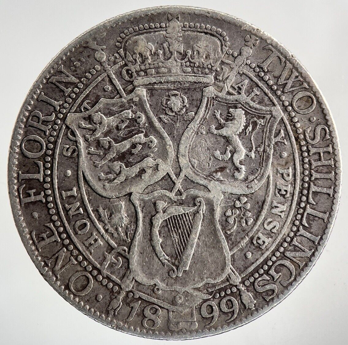 1899 Victoria Florin Silver Coin | Fine Collectable Grade