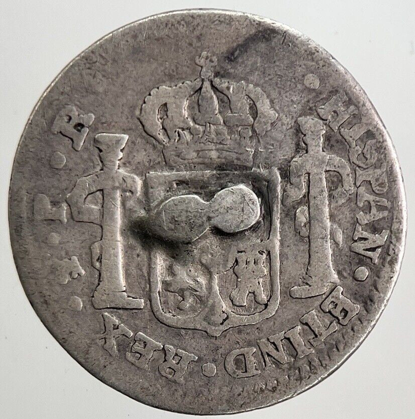 1790 Spain Half 1/2 Real Silver Coin | Collectable Grade | a5553