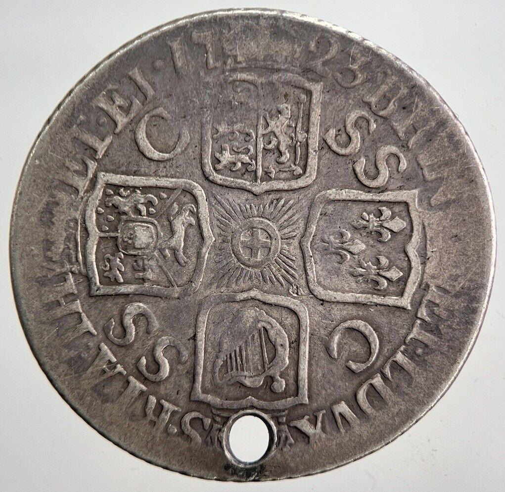 1723 George I Scarce SSC Shilling Silver Coin | Collectable Grade | a5985
