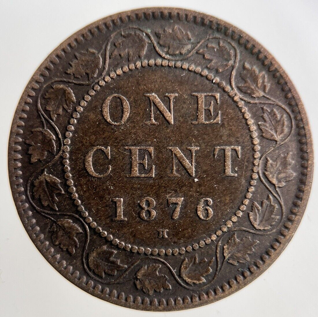 1876 - H Canada 1 One Cent Coin | Very High Grade