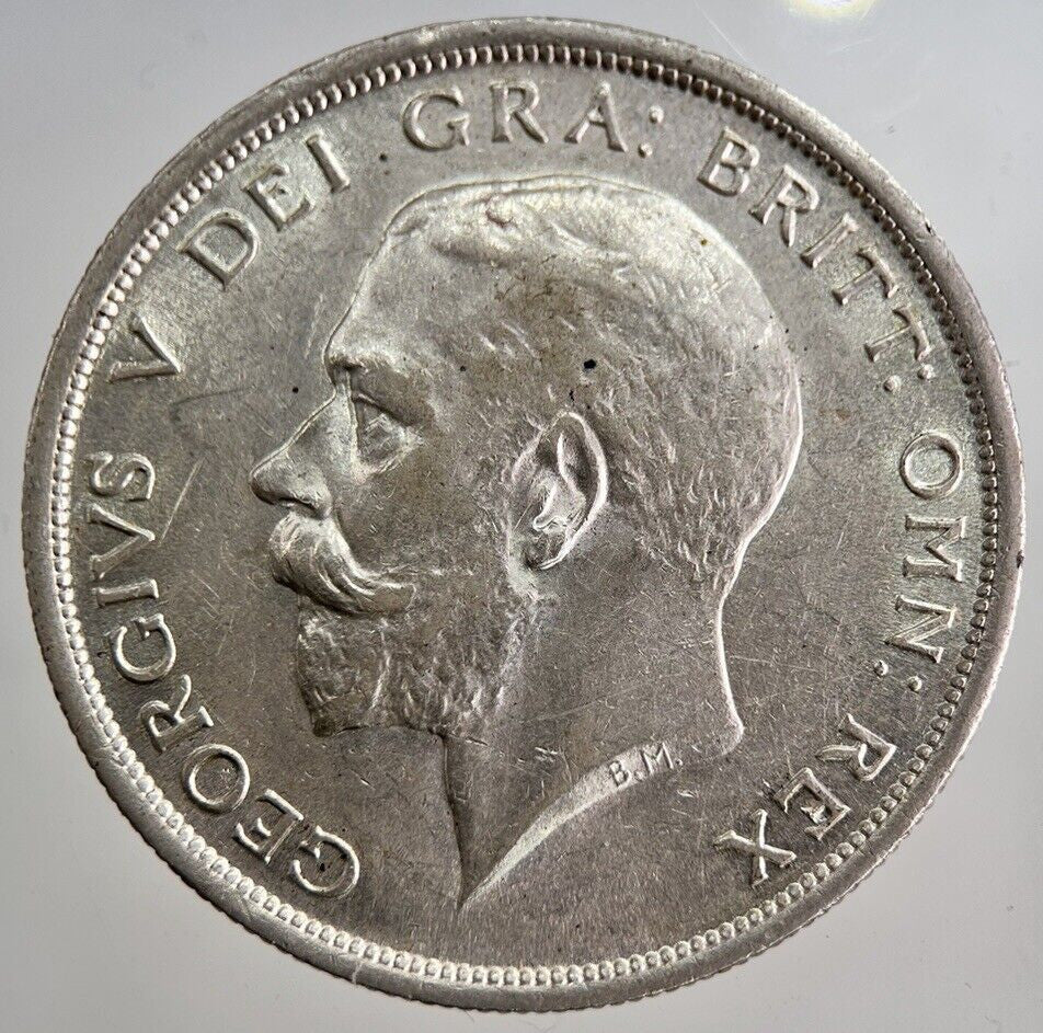 1916 George V Half - Crown Silver Coin | Very Fine Grade | a8797