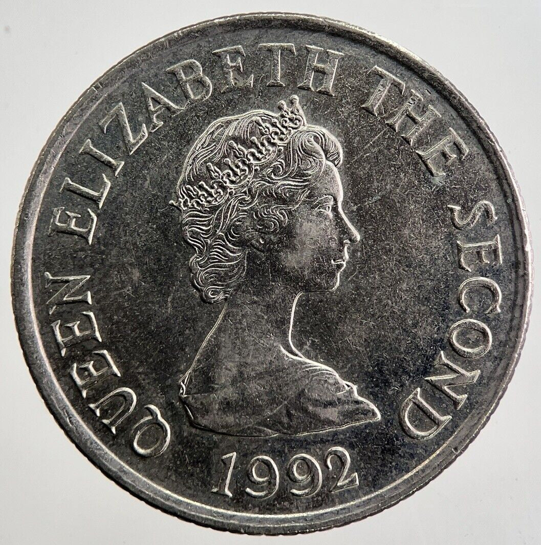 1992 Jersey 10p 10 Ten - Pence Coin | Very High Grade | a4991