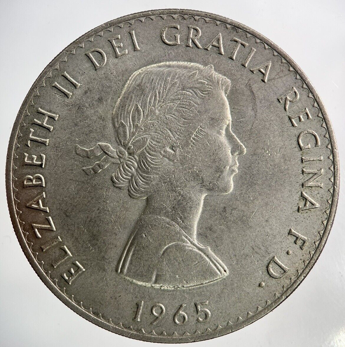 1965 Elizabeth II 2nd Churchill Crown Coin | Very High Grade