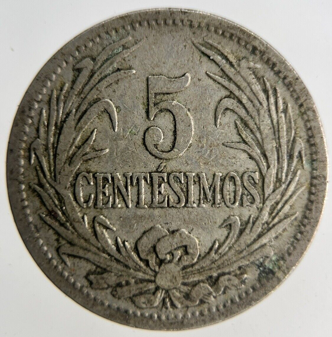 1909 Uruguay 5 Centesimos Coin | Fine Collectable Grade