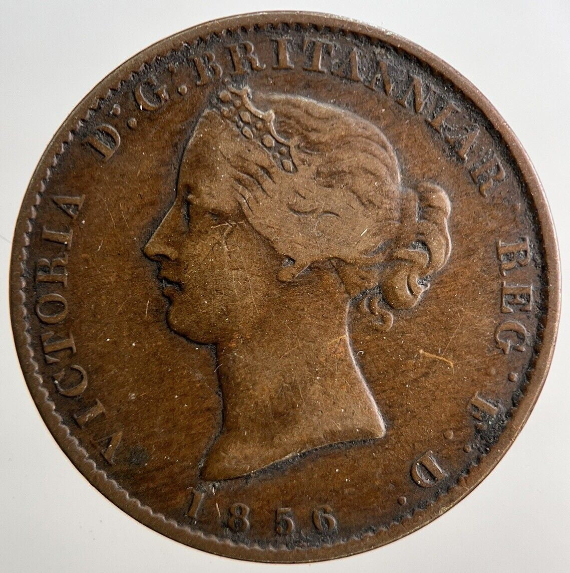 1856 Victoria Canadian Scotia Half - Penny Token Coin | Collectable Grade | a849