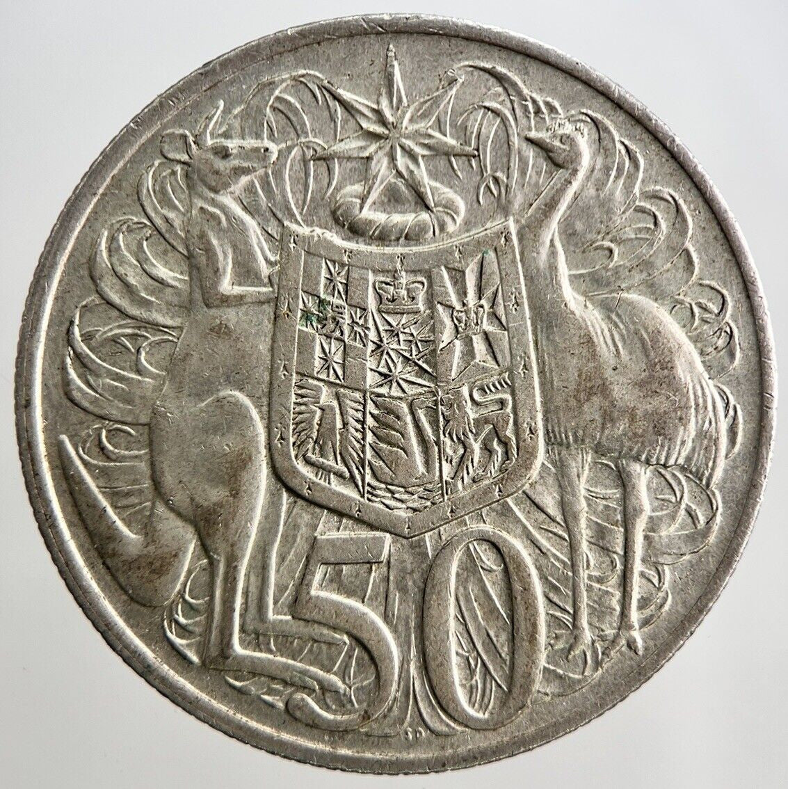 1966 Australia 50 Cents Silver Coin | Very High Grade | a1395