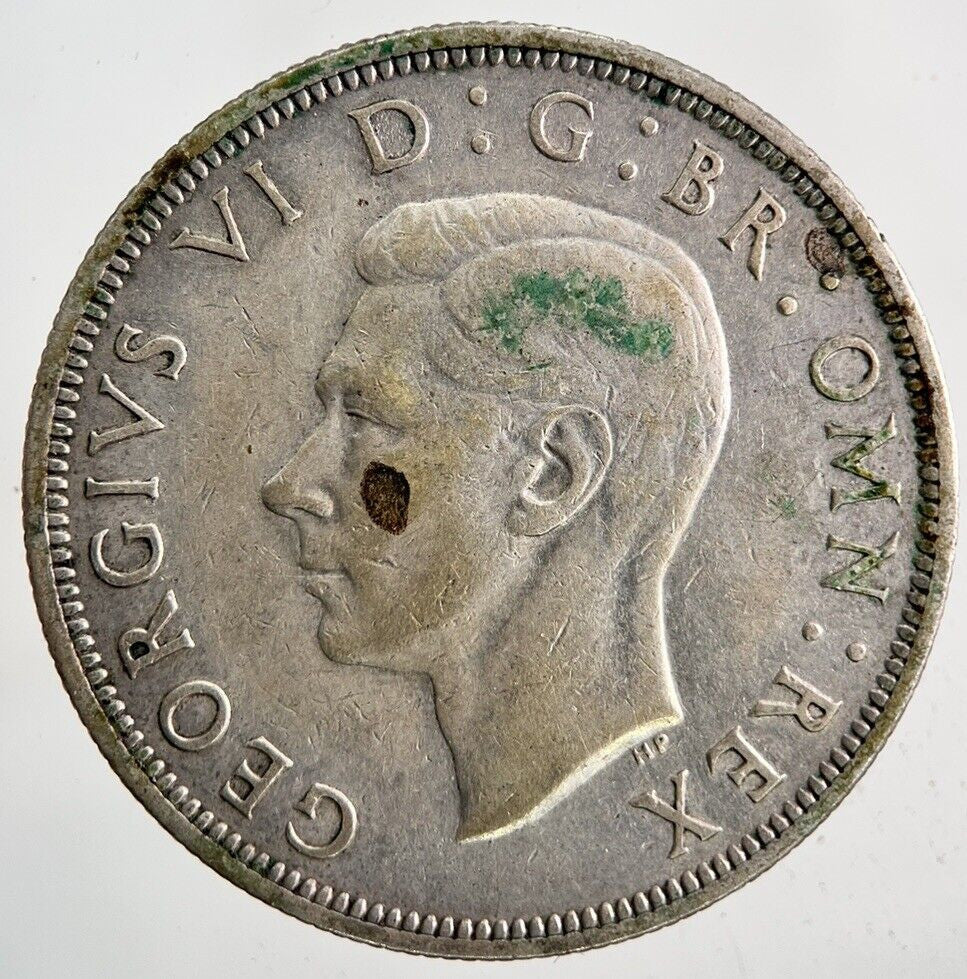 1944 George VI Half - Crown Silver Coin | Fine Collectable Grade