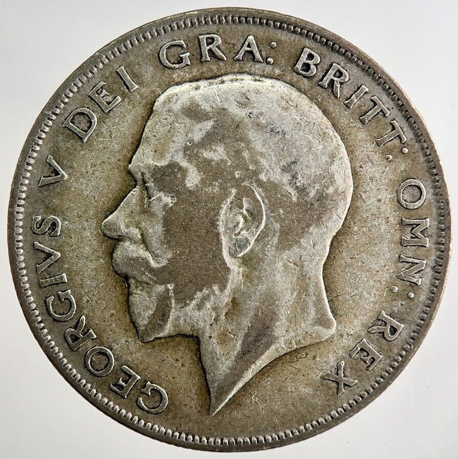 1922 George V Half - Crown Silver Coin | Fine Collectable Grade | a8124