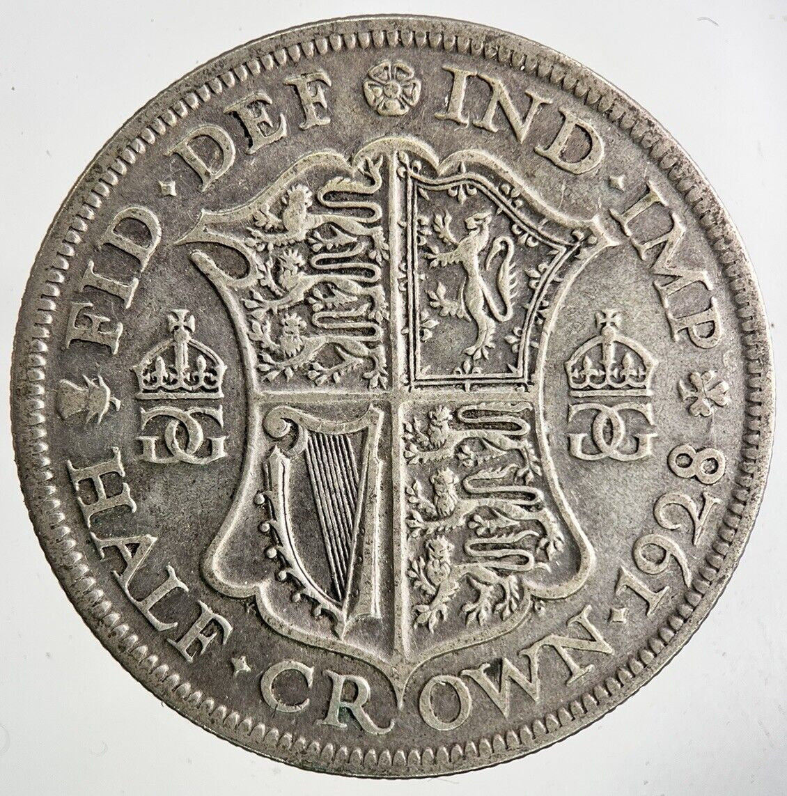 1928 George V Half - Crown Silver Coin | Fine Collectable Grade