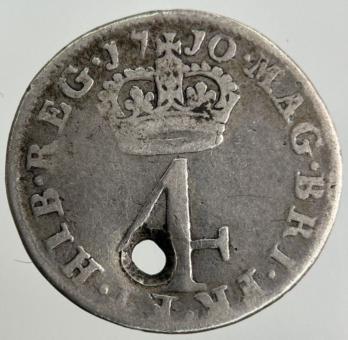1710 Anne Maundy Four - Pence Silver Coin | Collectable Grade