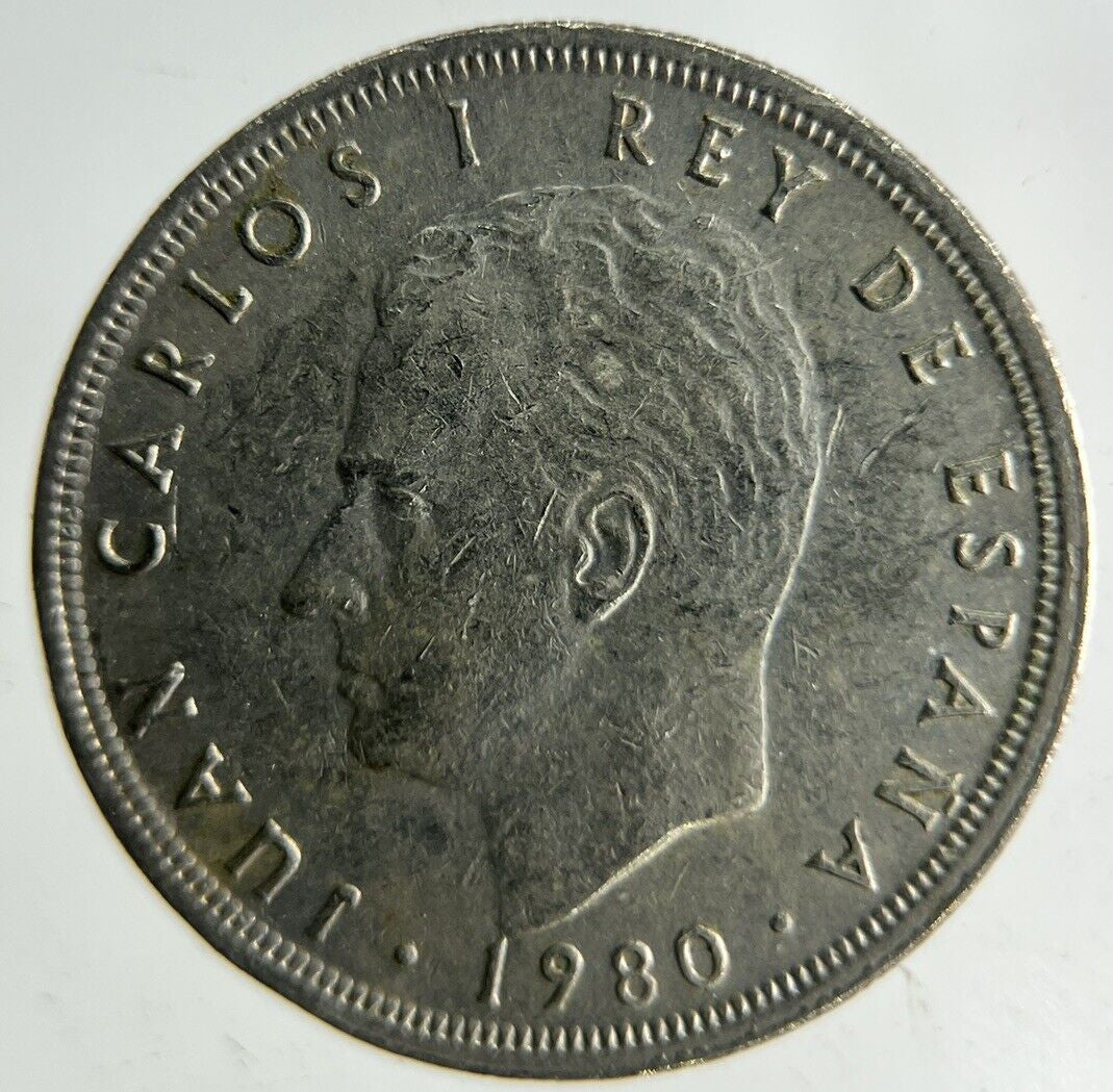 1980 Spain 5 Pesetas Coin | Fine Collectable Grade