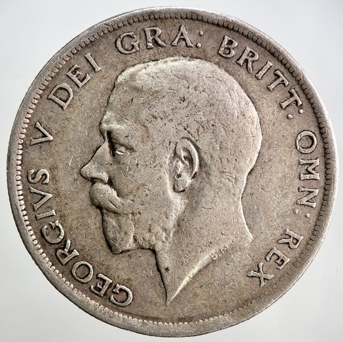 1918 George V Half - Crown Silver Coin | Fine Collectable Grade | a3405