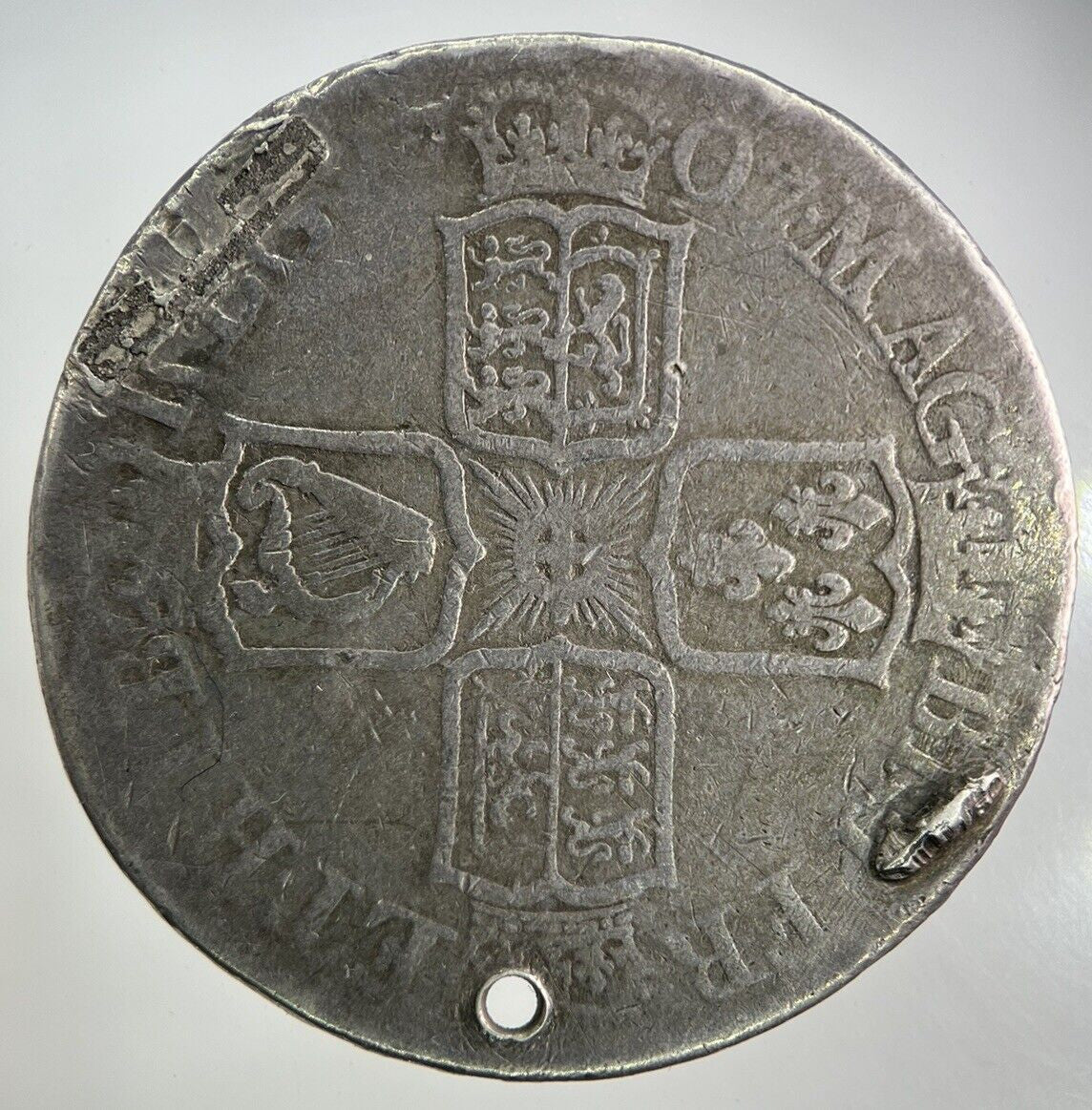 1707 Anne Half - Crown Silver Coin | Collectable Grade | a9879