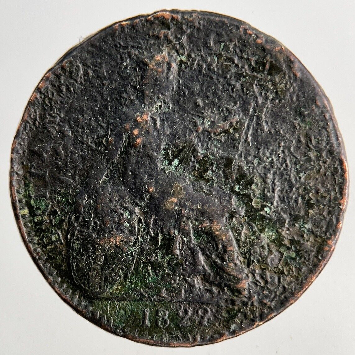 1822 George IV Farthing Coin | Fair Grade