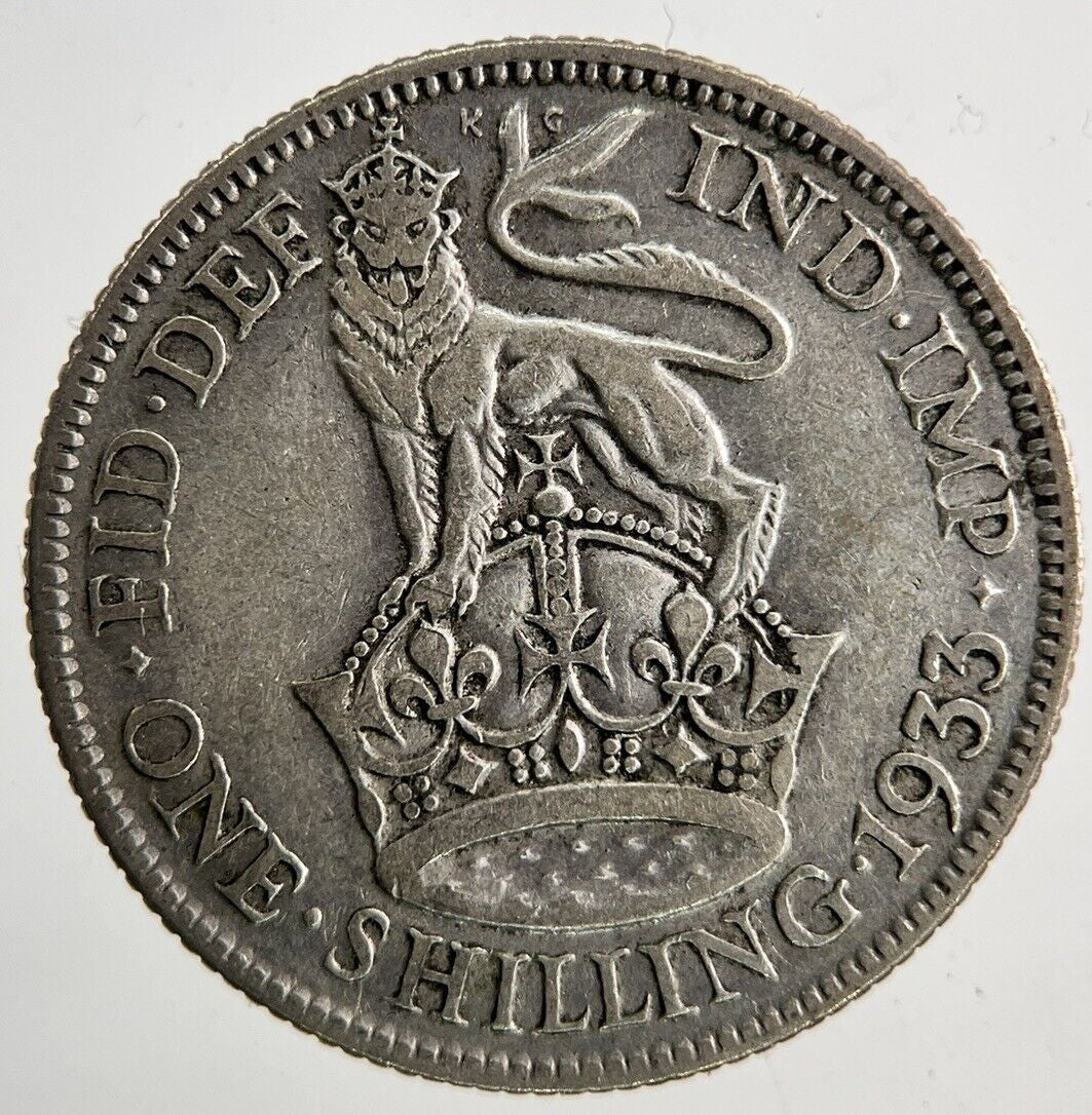 1933 George V Shilling Silver Coin | Collectable Grade