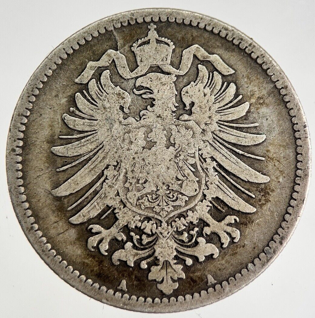 1875 Germany 1 One Mark Silver Coin | Collectable Grade | a8775